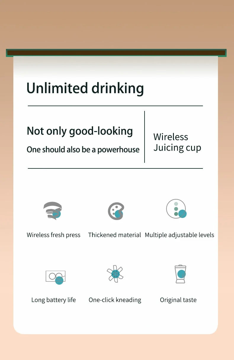 Portable 600ml Citrus USB Juicer